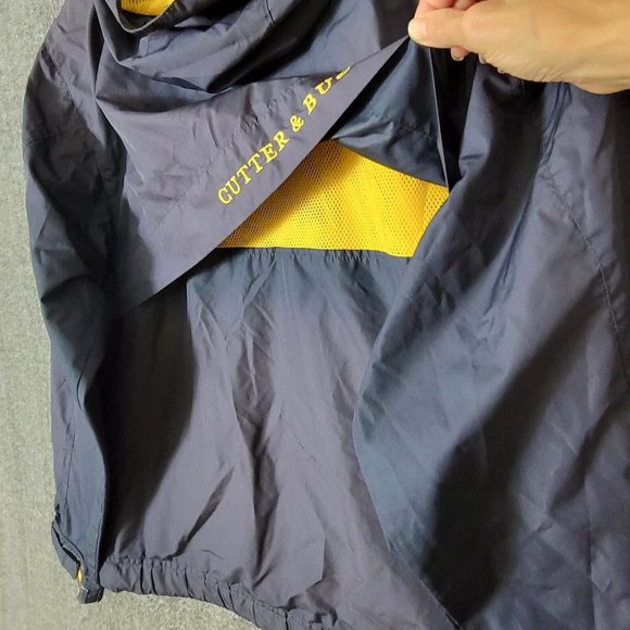 Cutter & Buck Jacket Mens Large Navy Blue Embroidered Full Zip Vented Golf - Picture 10 of 14